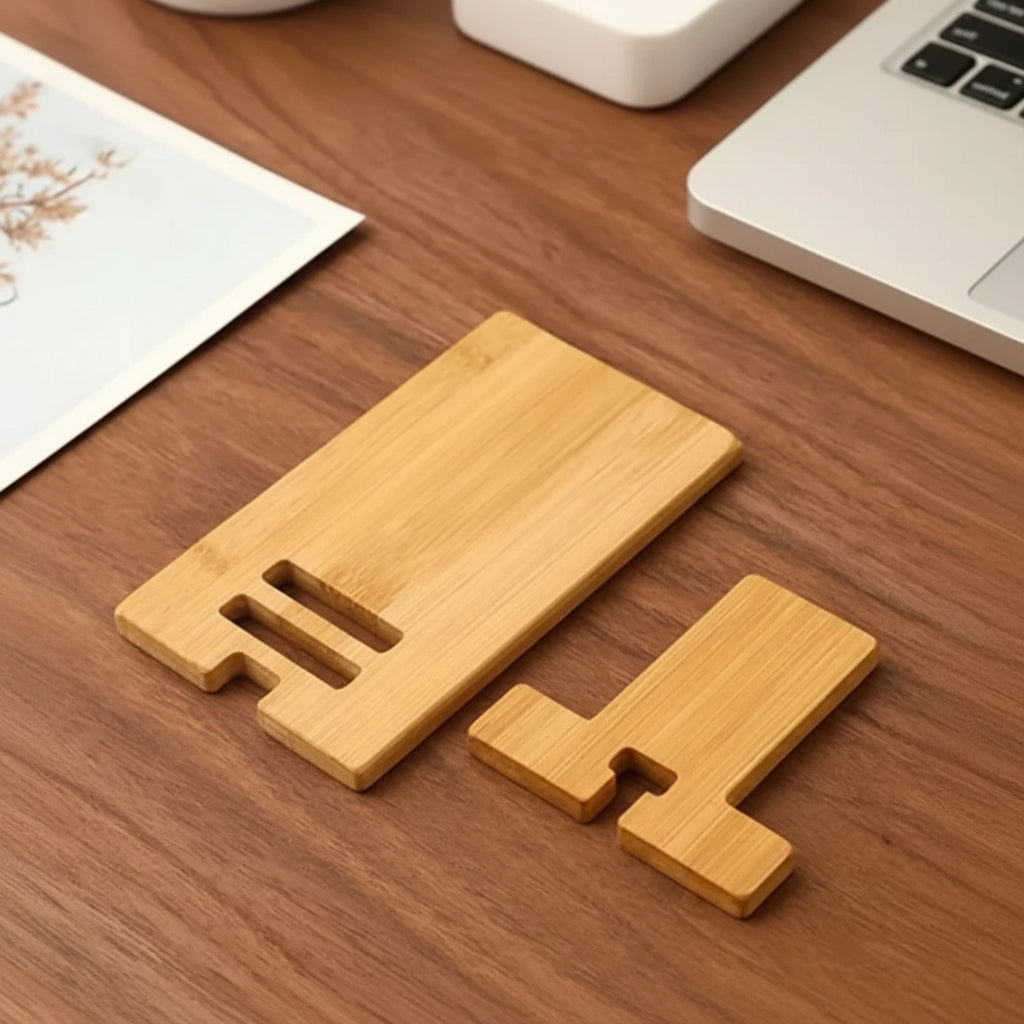 Suporte para Celular WoodStand – Conforto e Estabilidade