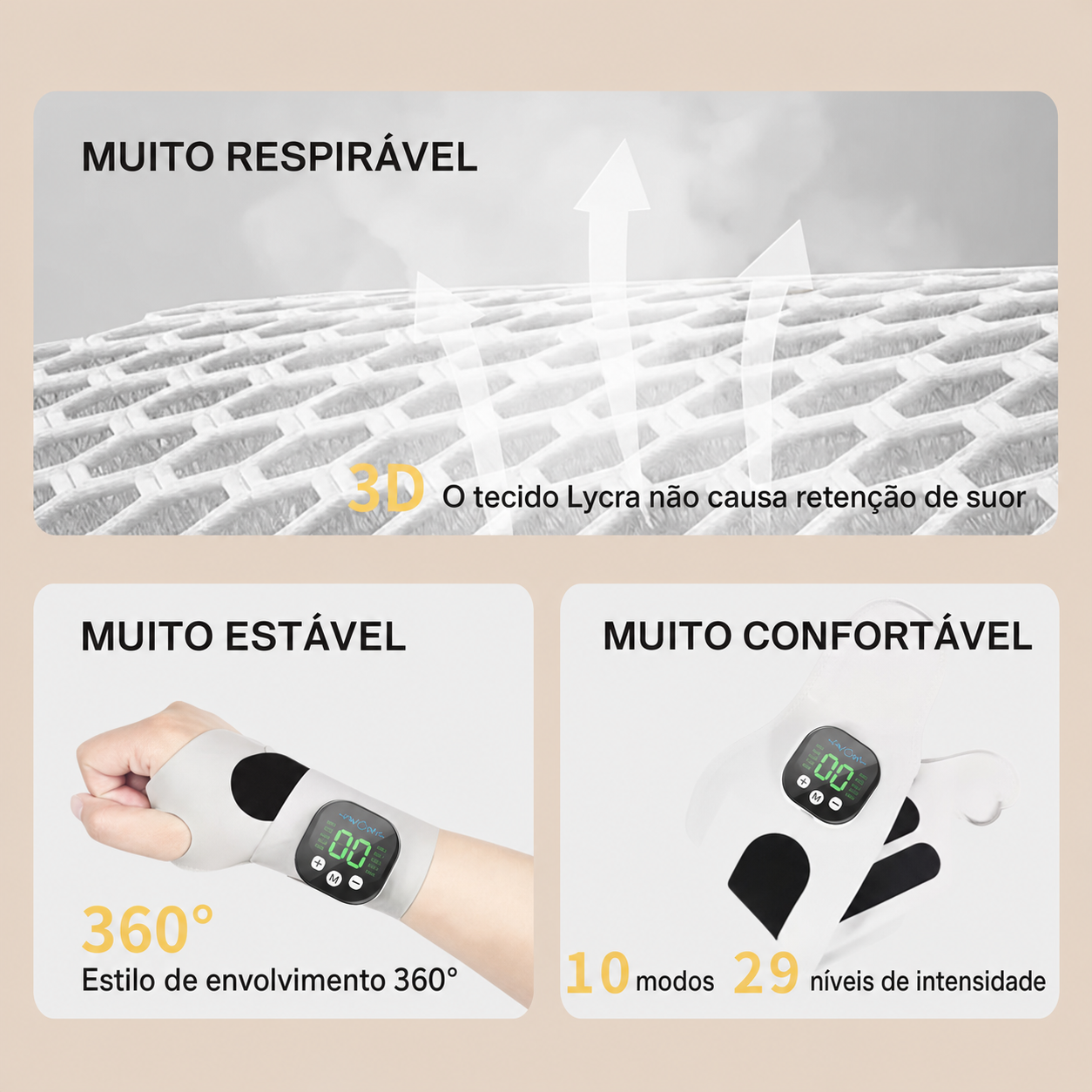 Massageador de Punho WristFlow — Alívio para Mãos Cansadas