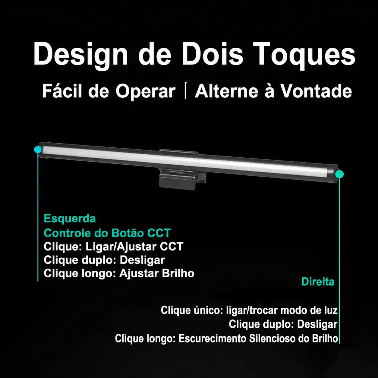 Barra de Luz LumenFlow — Conforto Visual