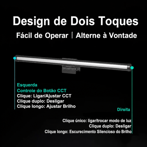 Barra de Luz LumenFlow — Conforto Visual